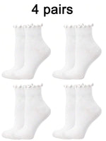 Ribbed Cushioned Crew Socks - 3
