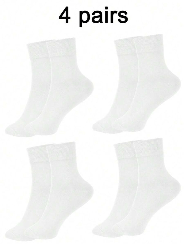 Ribbed Cushioned Crew Socks
