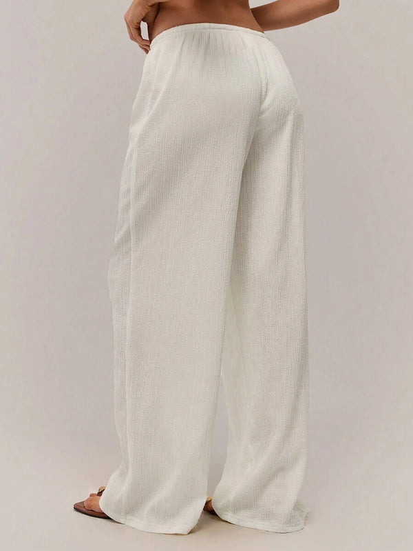 Solid Color Casual Trousers