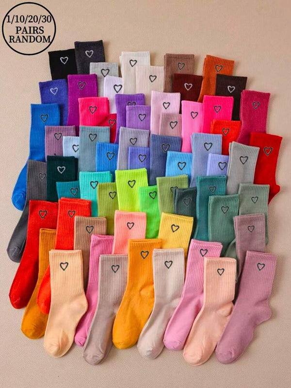 Candy & Heart Pattern Breathable Unisex Ankle Socks