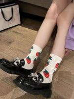 Cute Strawberry Pattern Socks - 3