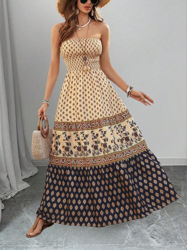 Boho Bandeau Holiday Dress
