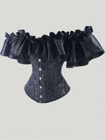 Corset Top With Ruffled Sleeves - 2