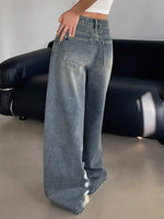 Wide Leg Baggy Jeans - 2