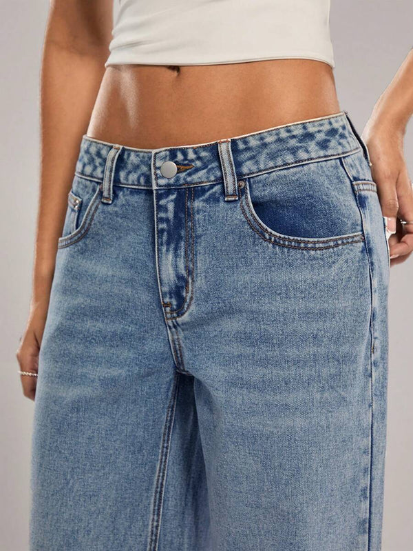 Low Waist Loose Denim Jeans
