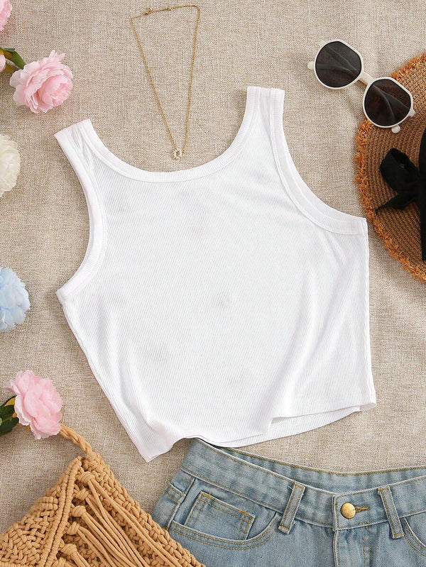 Ribbed Chili Graphic Tank Top