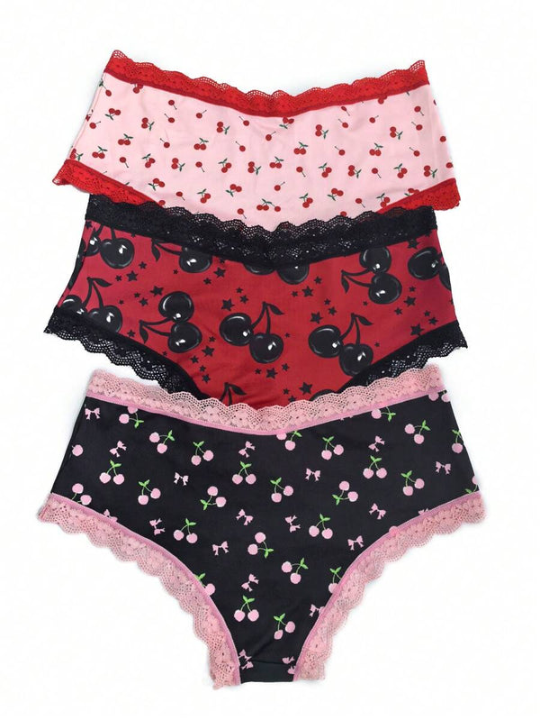 Cherry Print Panty Set