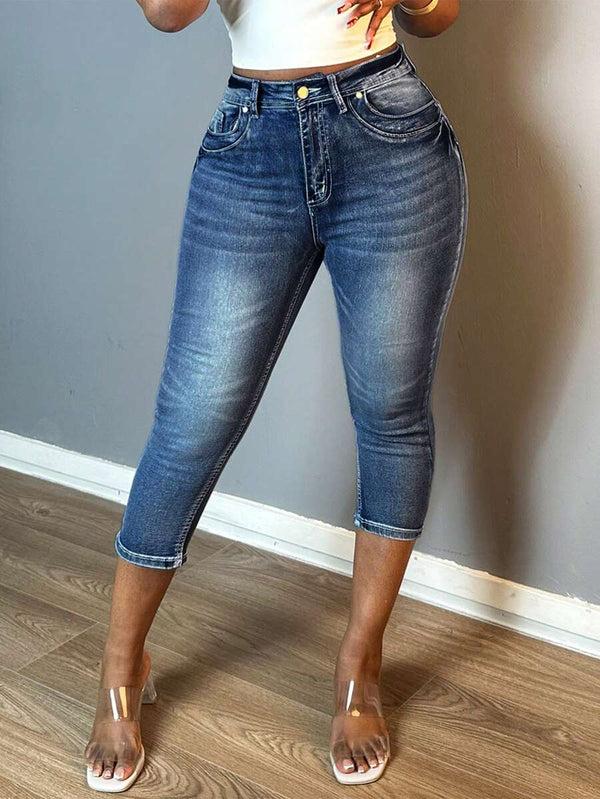 Vintage Washed Slim-Fit Jeans
