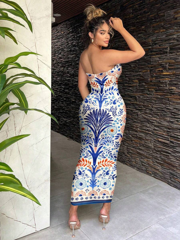 Bohemian Print Maxi Dress