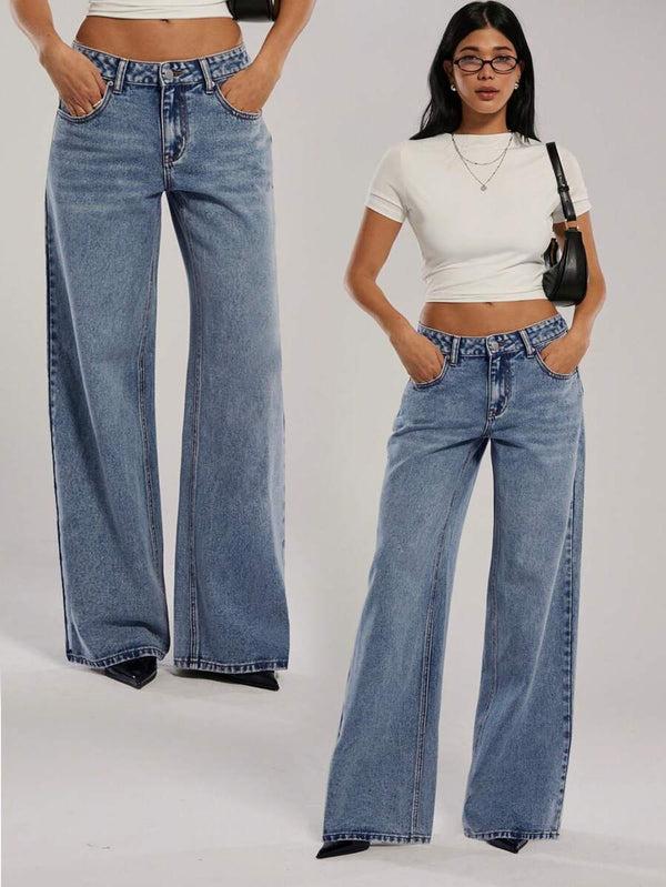 Low Waist Loose Denim Jeans