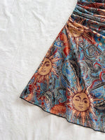 Celestial Sun & Moon Mini Slip Dress - 3