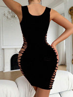 Sheer Mesh Lingerie Bodycon Dress - 3