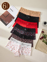 Silk Lace Mid-Waist Panties - 3