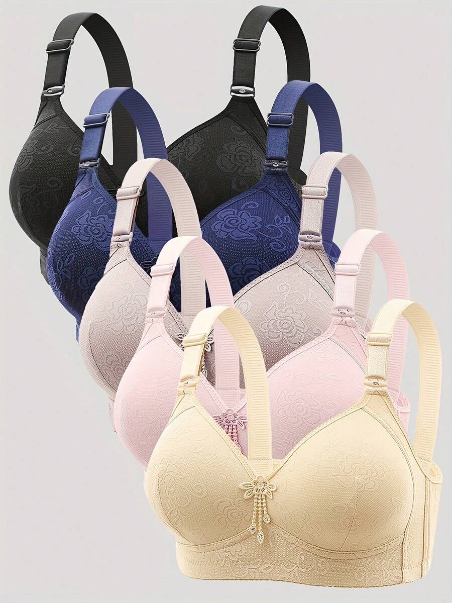 Floral Lace Wireless Comfort Bra