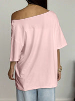 Leopard 23 Off-Shoulder Oversized Tee - 2