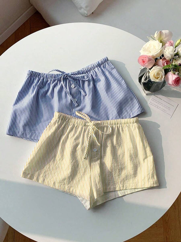Striped Shorts Set