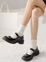 Ruffled Lace Trim Socks - 3