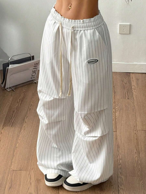 Striped Wide Leg Sweatpants