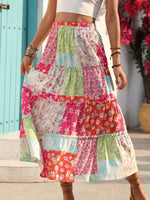 Bohemian Ruffle Hem Skirt - 5