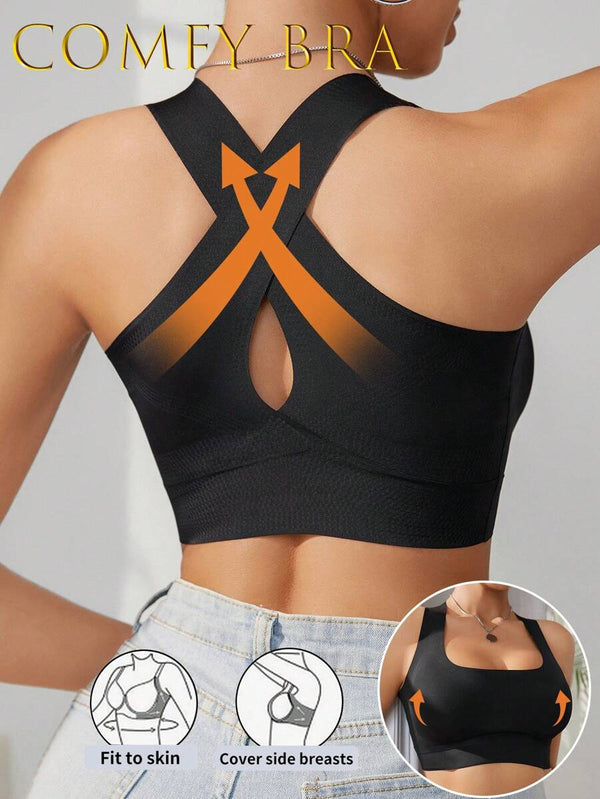 Criss-Cross Back Seamless Bra