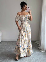 Off-Shoulder Strappy Long Dress - 5