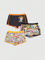 Cartoon Boxer Briefs Set - 5