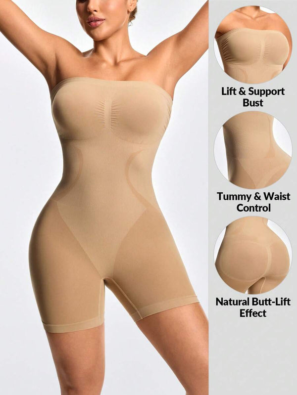 Solid Color Seamless Bodysuit