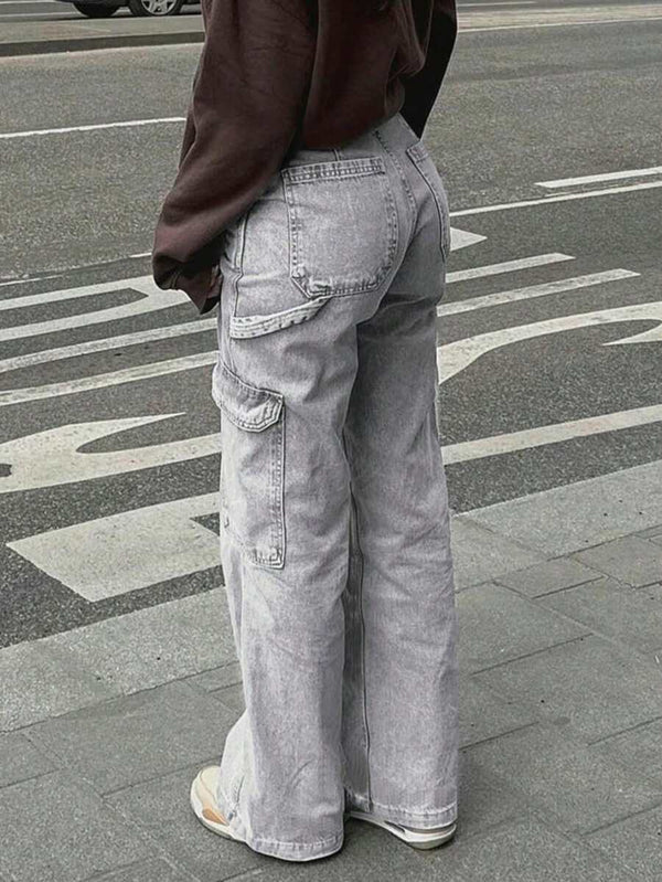 Front Pocket Straight-Leg Jeans