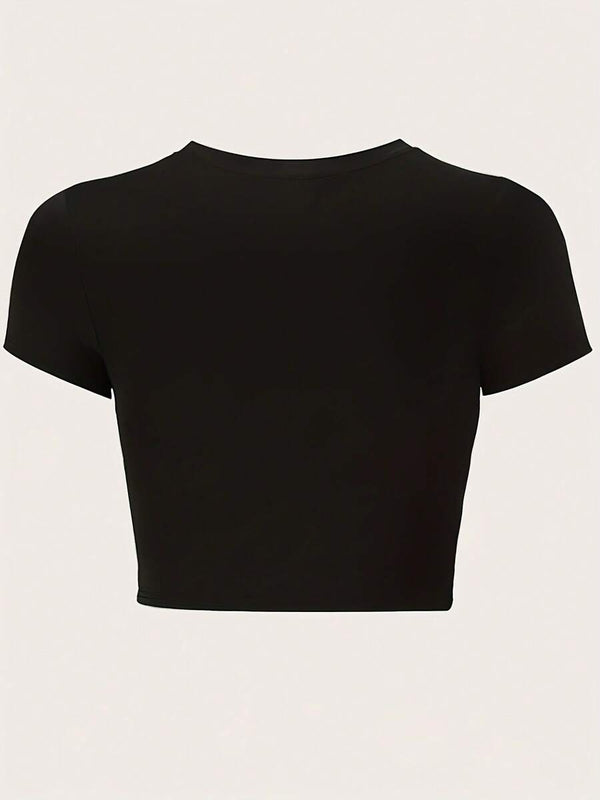 A Little Spoiled Crop Top Tee