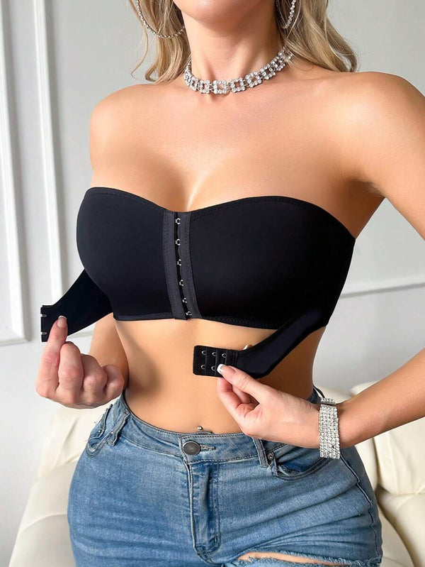 Double Front Closure Push-Up Bra