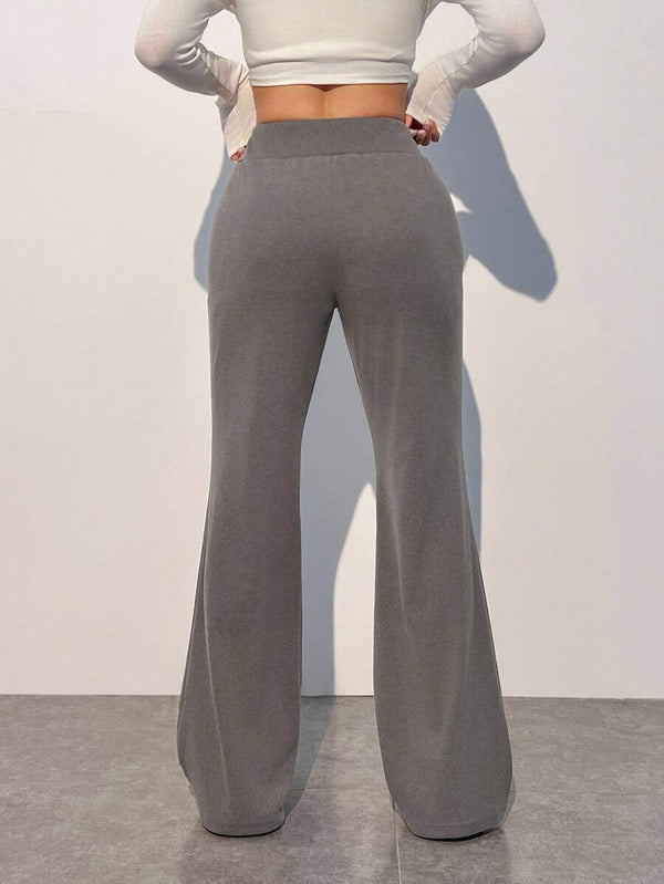 High-Waist Wide-Leg Sweatpants