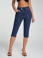Capri Denim Pants - 5
