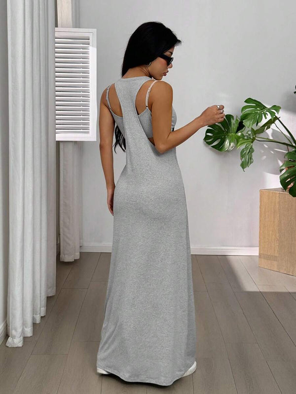 Asymmetric Sleeveless Summer Dress