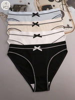 Multicolor Bow Triangle Panties - 1