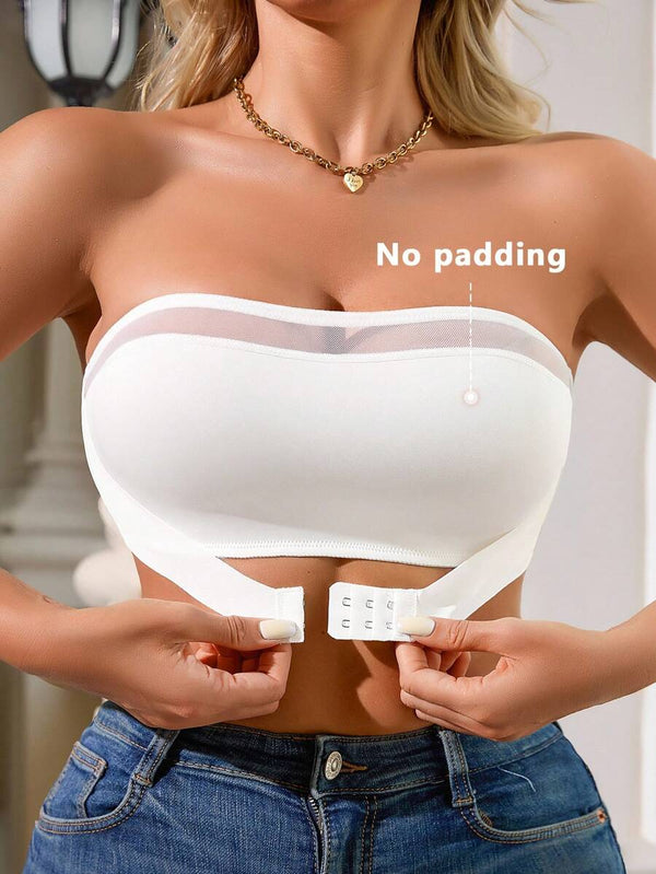 Front Hook Crop Top Bra Set