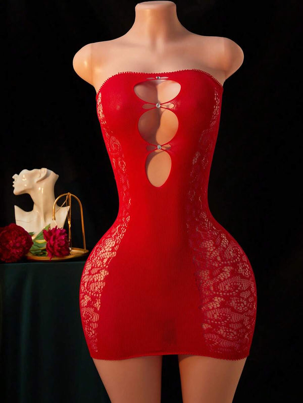 Fishnet Mini Bodycon Lingerie Dress