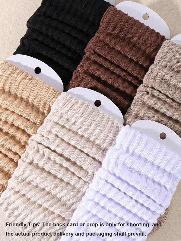 Slouchy Knit Scrunch Crew Socks