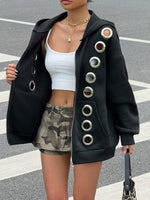 Grommet Streetwear Y2K Zip-Up Hoodie - 5