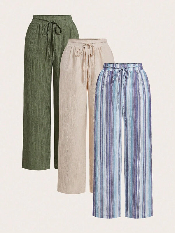 3-Piece High-Waist Pants Set