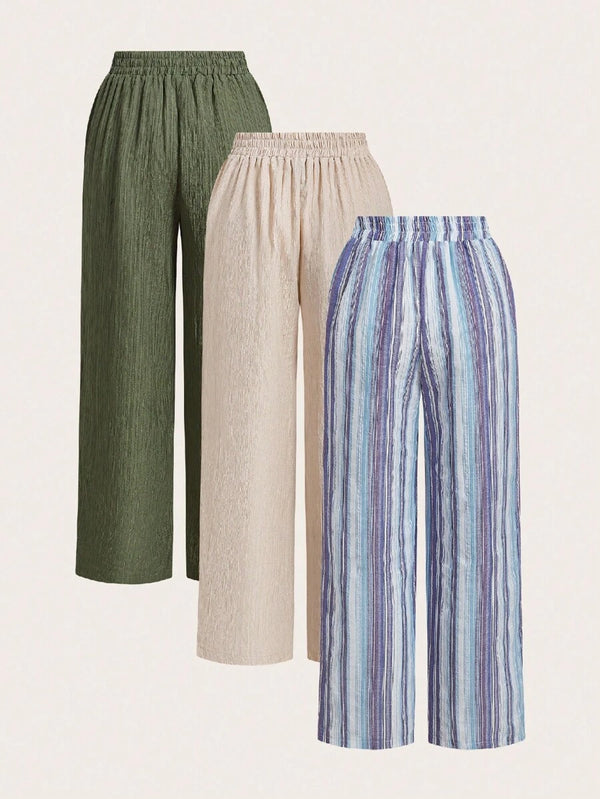 3-Piece High-Waist Pants Set