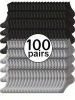 Classic Black, White & Grey Unisex Socks - 2