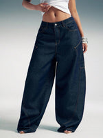 Barrel Baggy Denim Jeans - 5