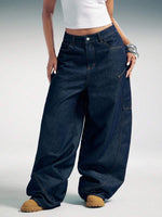 Barrel Baggy Denim Jeans - 1