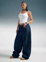 Barrel Baggy Denim Jeans - 2