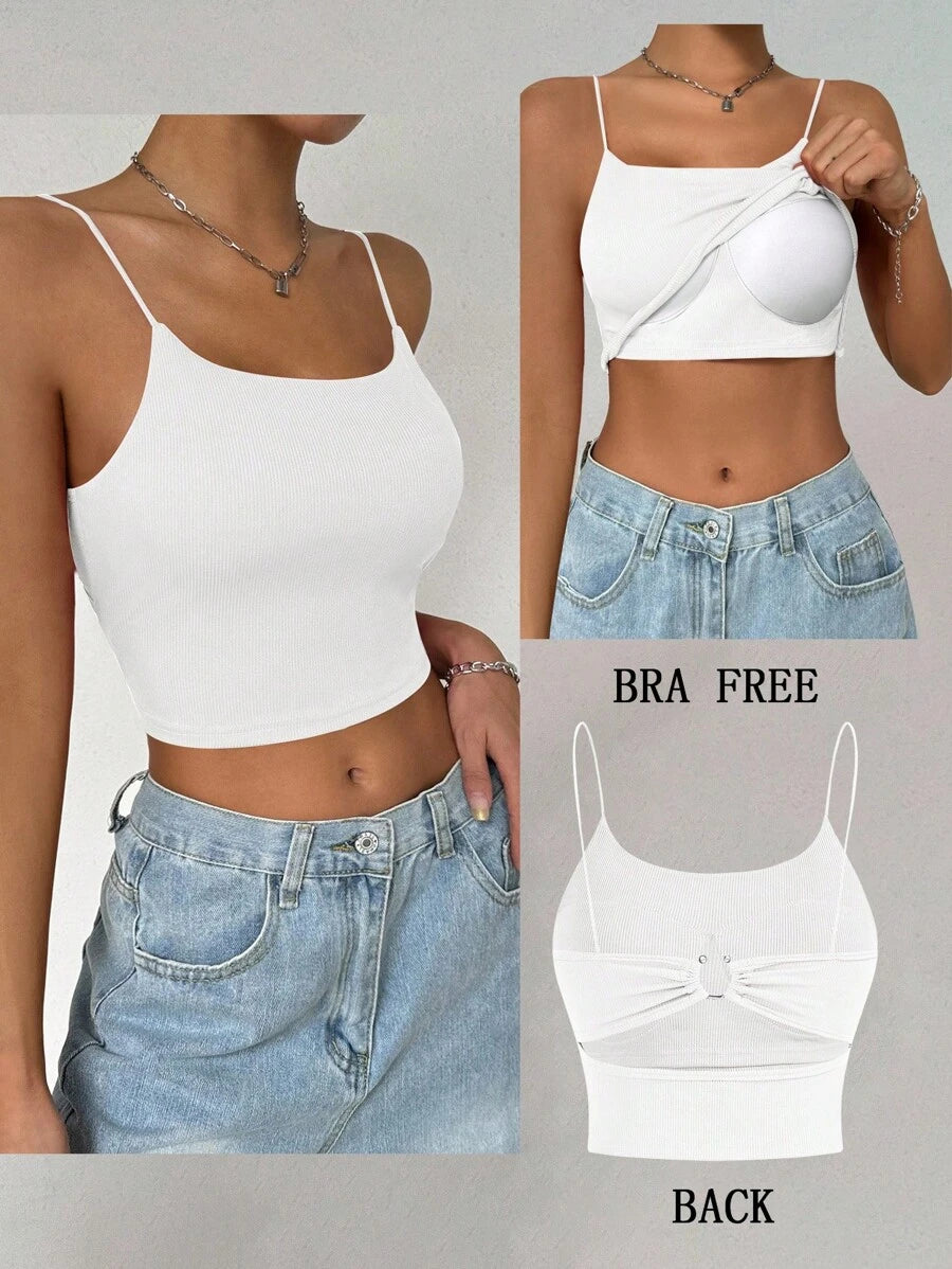 Backless Buckle Camisole Top