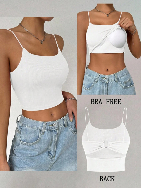 Backless Buckle Camisole Top