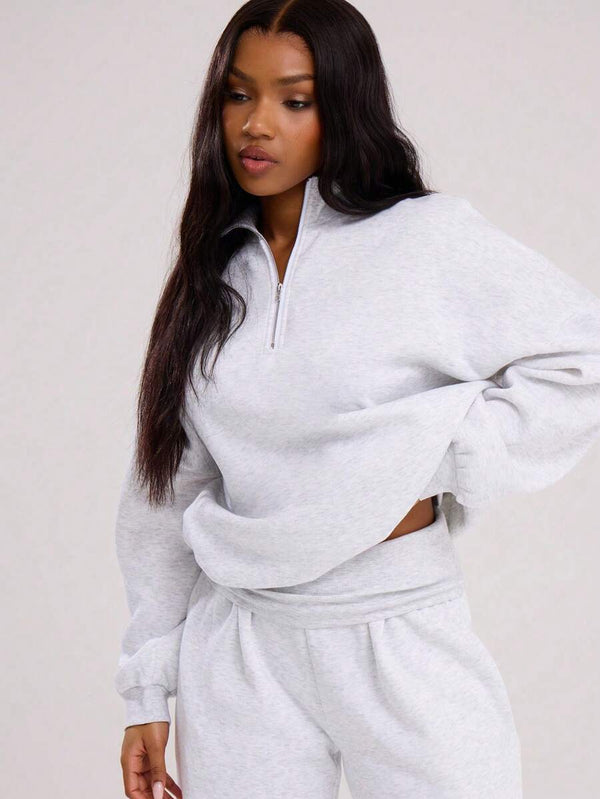 Oversized Zip Sweatshirt