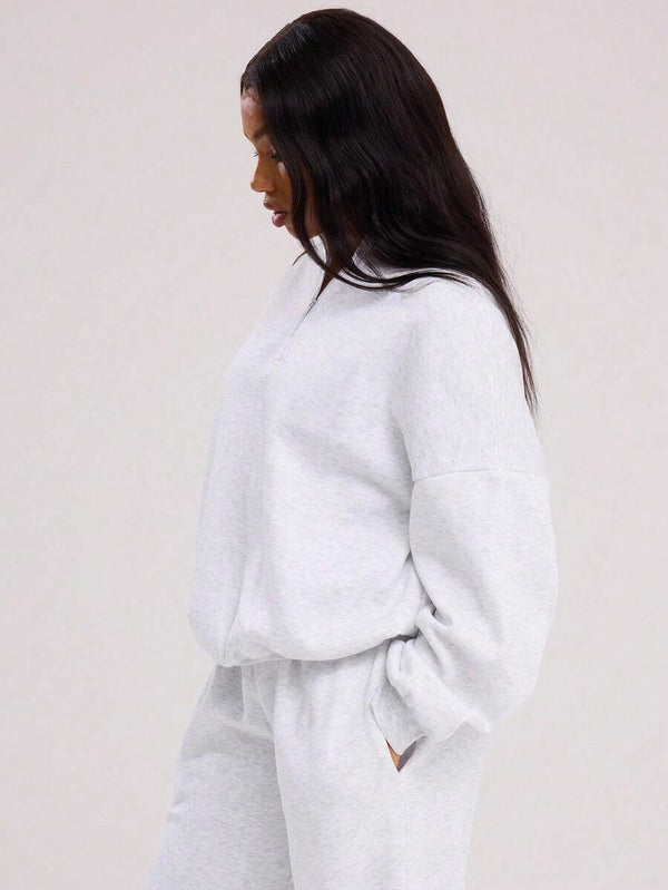 Oversized Zip Sweatshirt