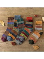 Cultural Pattern Wool Winter Socks - 1