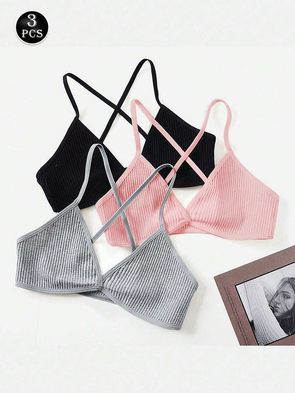 Deep V Seamless Bandeau Bra Top